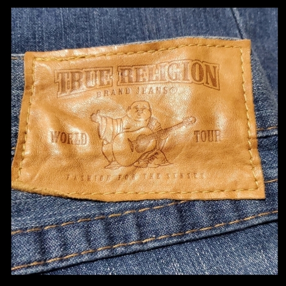 True Religion jeans. Men's Vintage jeans, yellow accent. Size 38 - Picture 8 of 16